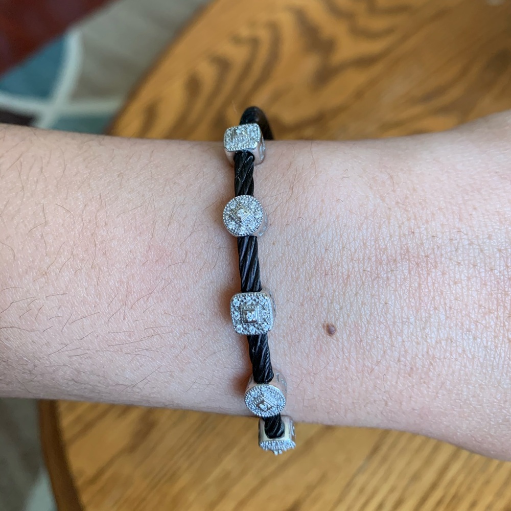 ALOR Pave Diamond Cable Bracelet